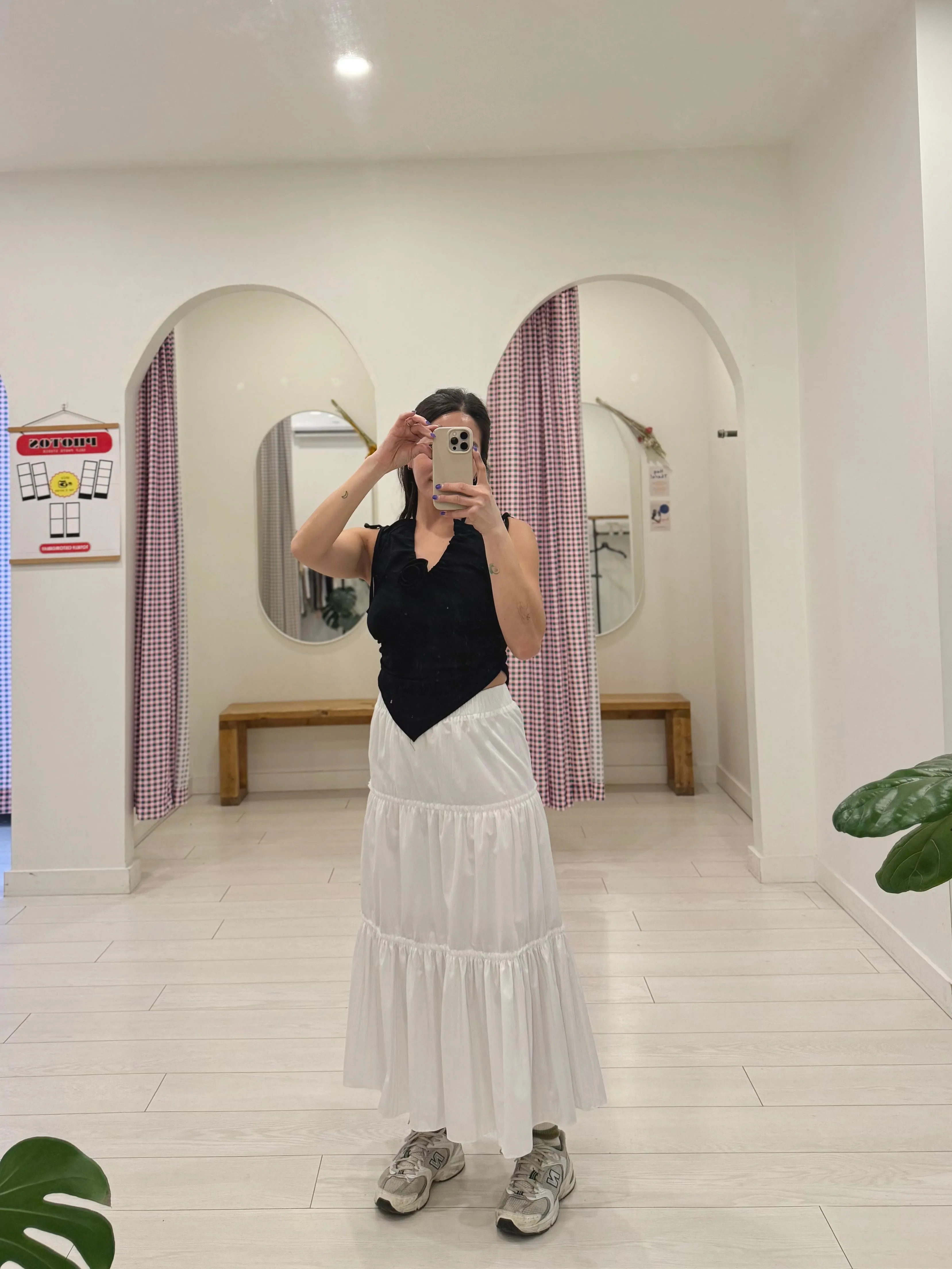 RESSY Maxi tiered skirt