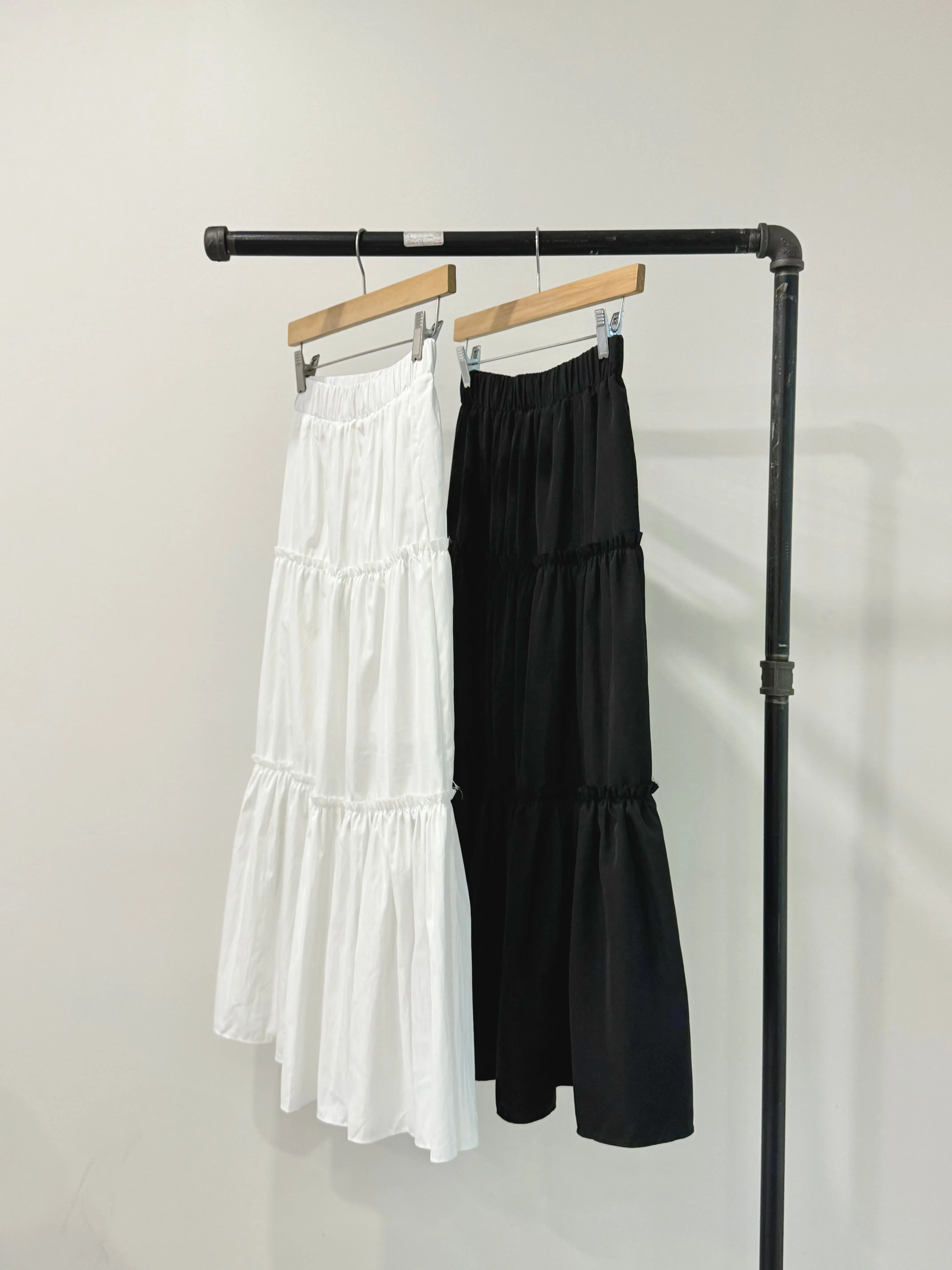 RESSY Maxi tiered skirt