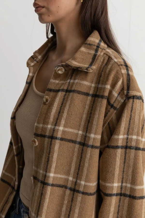 Rhythm Long Check Shacket