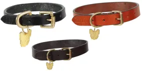 Shires Digby & Fox Flat Leather Dog Collar