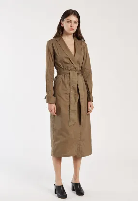 Shirt Dress in Taupe