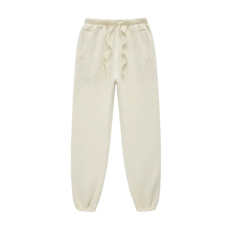 Solid Color Jogger Sweatpants