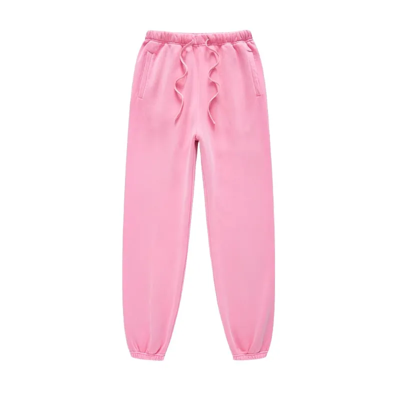 Solid Color Jogger Sweatpants