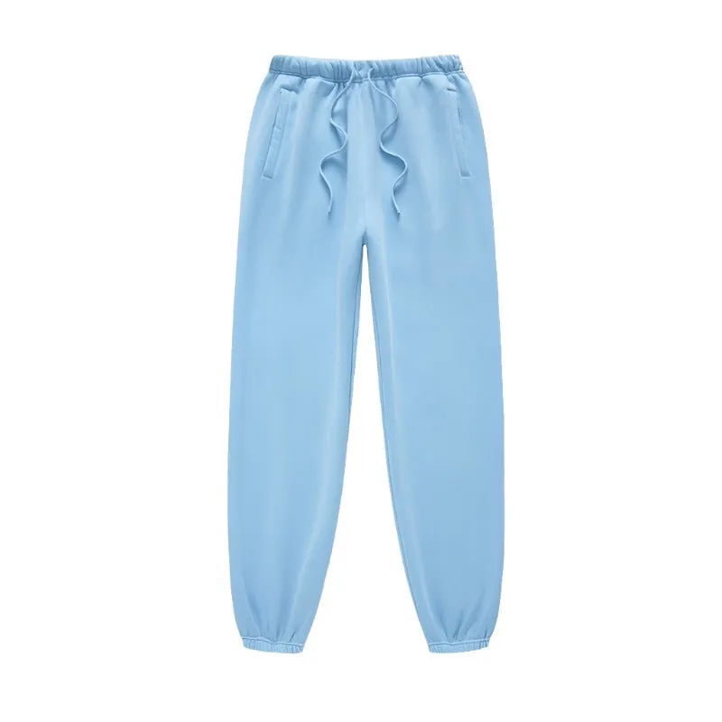 Solid Color Jogger Sweatpants