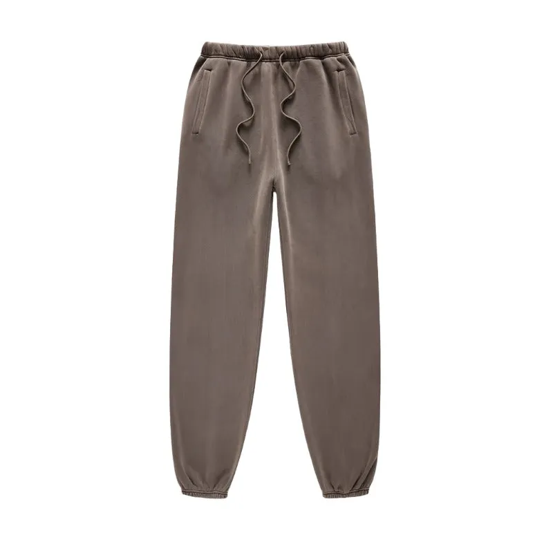 Solid Color Jogger Sweatpants
