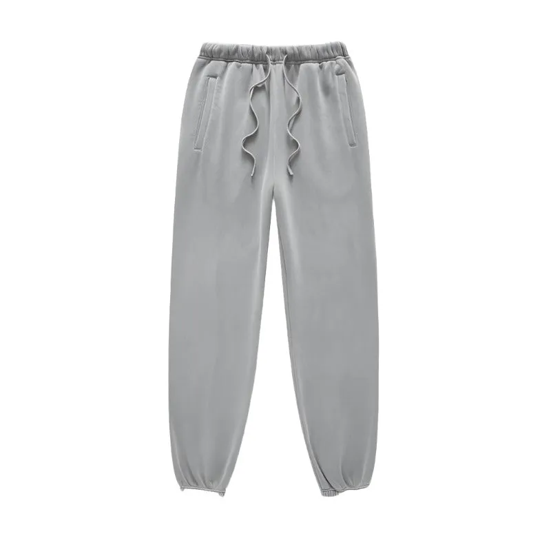 Solid Color Jogger Sweatpants
