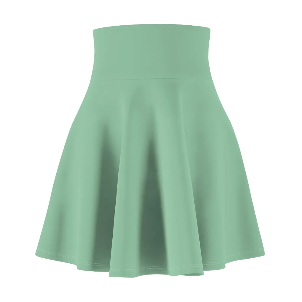 Solid Mint Skater Skirt