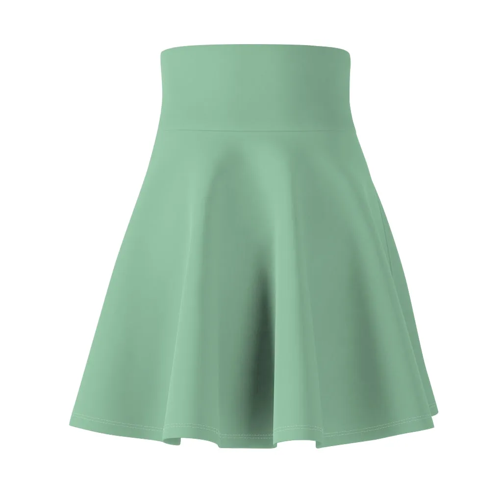 Solid Mint Skater Skirt