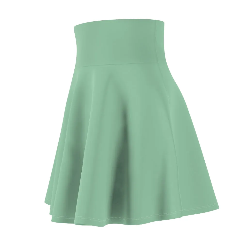 Solid Mint Skater Skirt