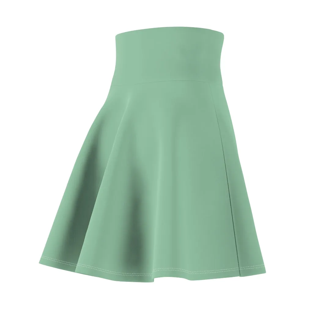 Solid Mint Skater Skirt