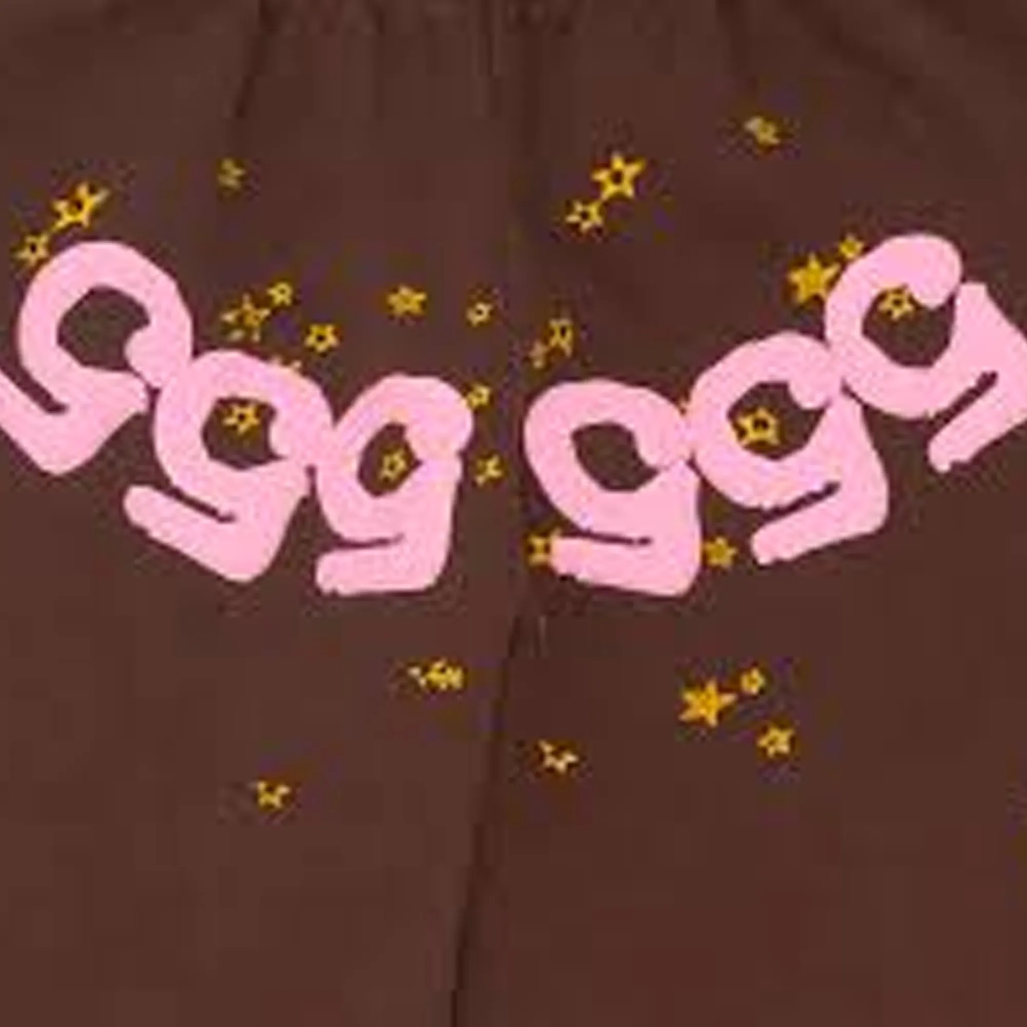 Sp5der Angel Number Sweatpants Brown