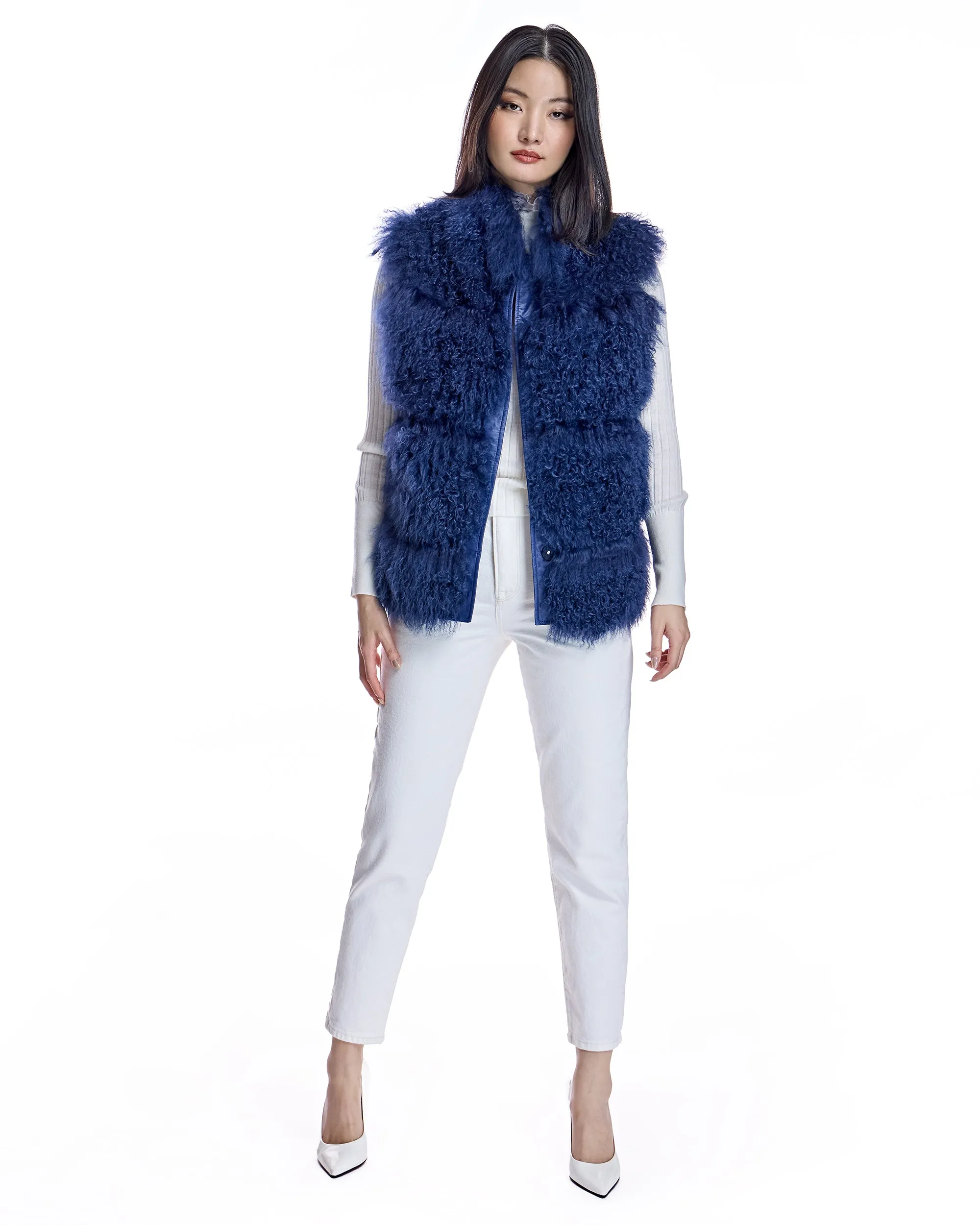 Tibetan Lamb Poly Vest
