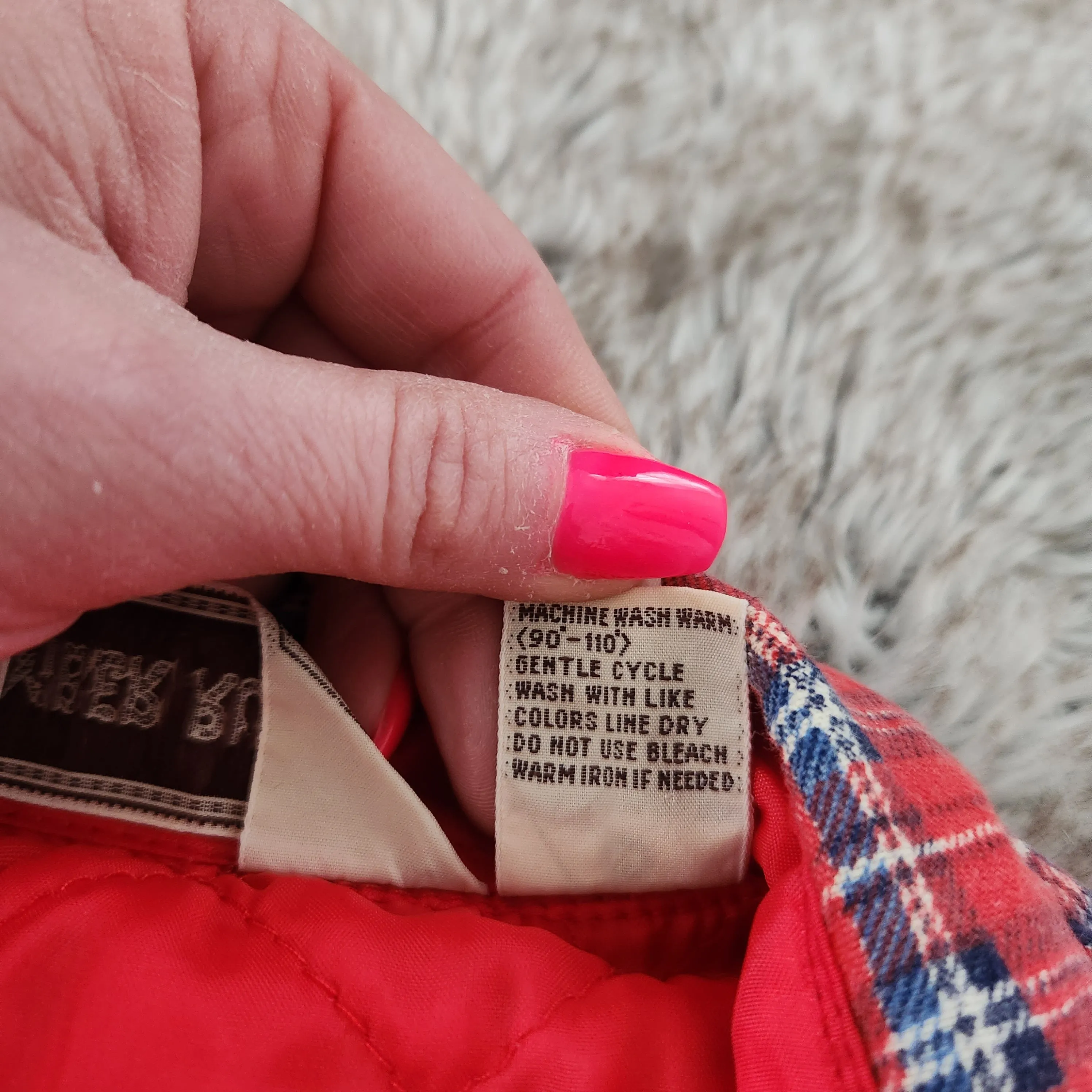 Timber Run Vintage 1980s Men's Flannel Shacket Red Plaid Size Medium