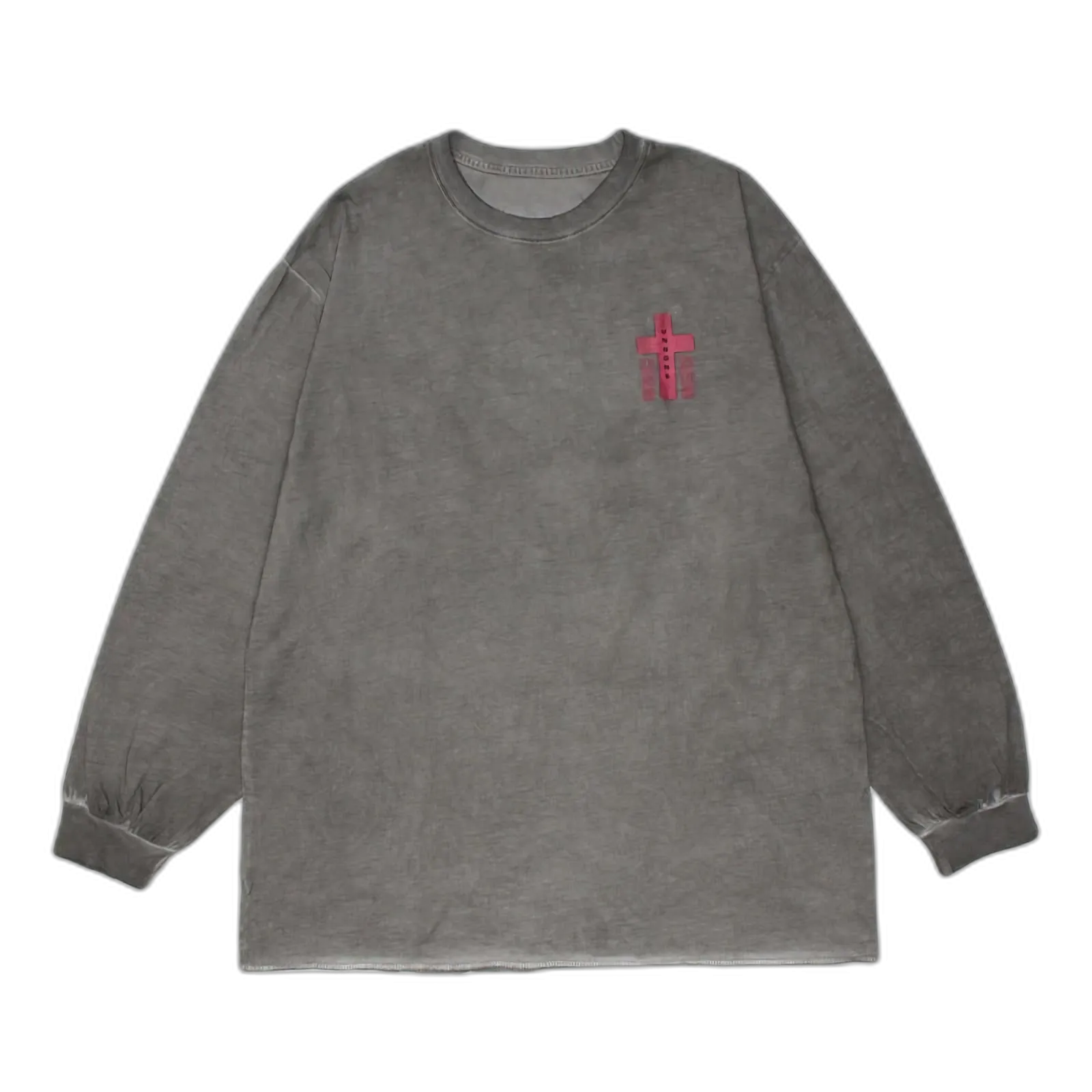 'Unbound' Graphic Print Long Sleeve Cotton Tee