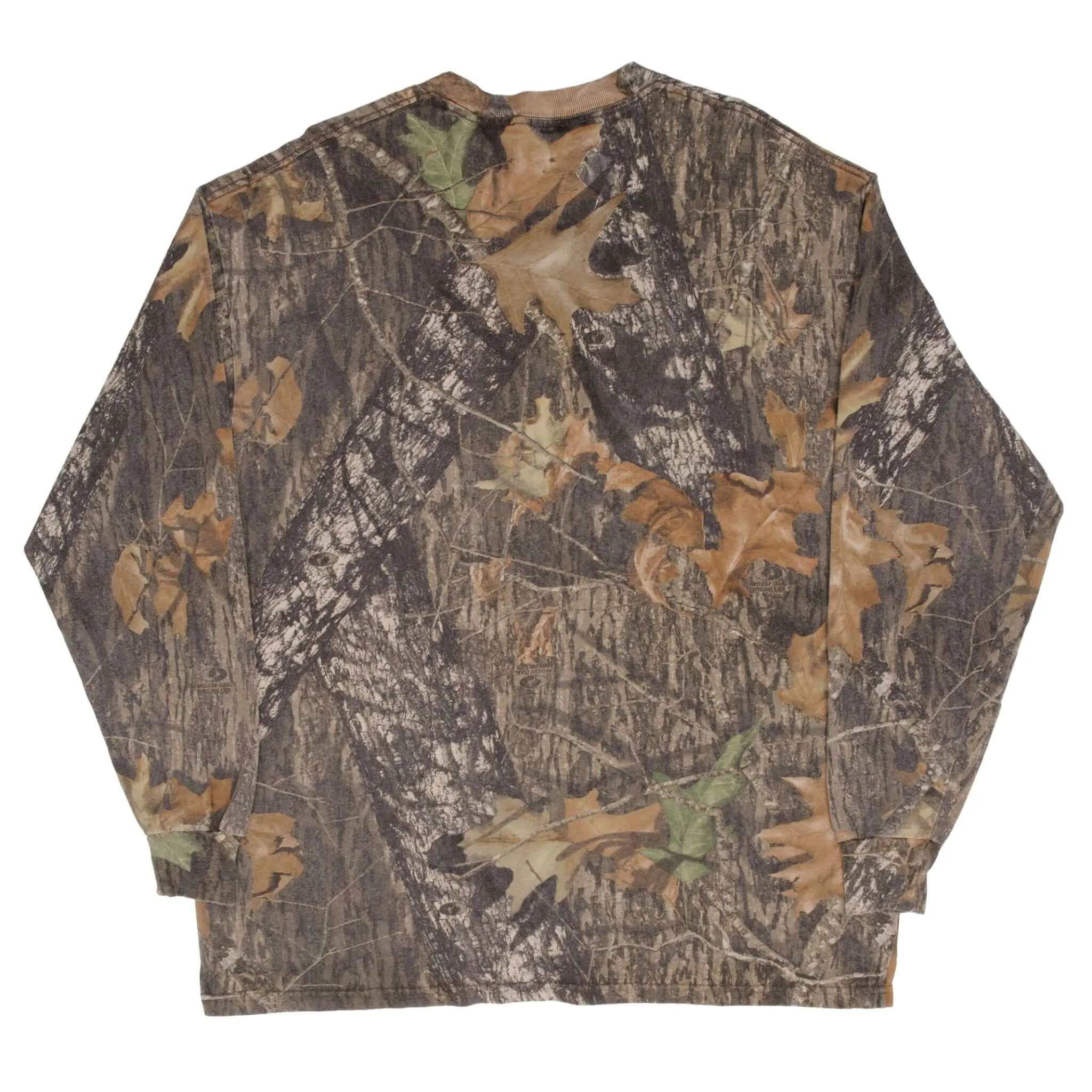 VINTAGE HUNTING MOSSY OAK BREAK UP CAMO LONG SLEEVE TEE SHIRT SIZE XL