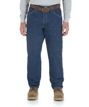 Wrangler Riggs Quilt-Lined Five Pocket Jeans - Antique Indigo