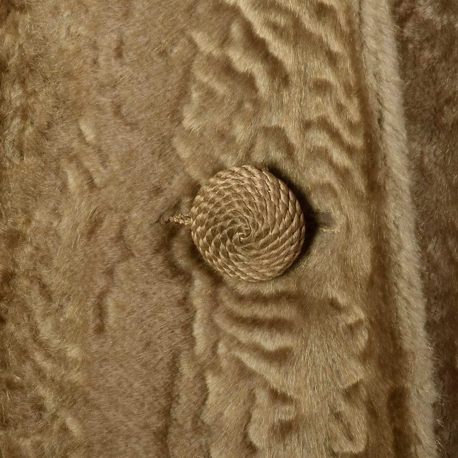 XL 1950s Faux Fur and Real Fur Coat