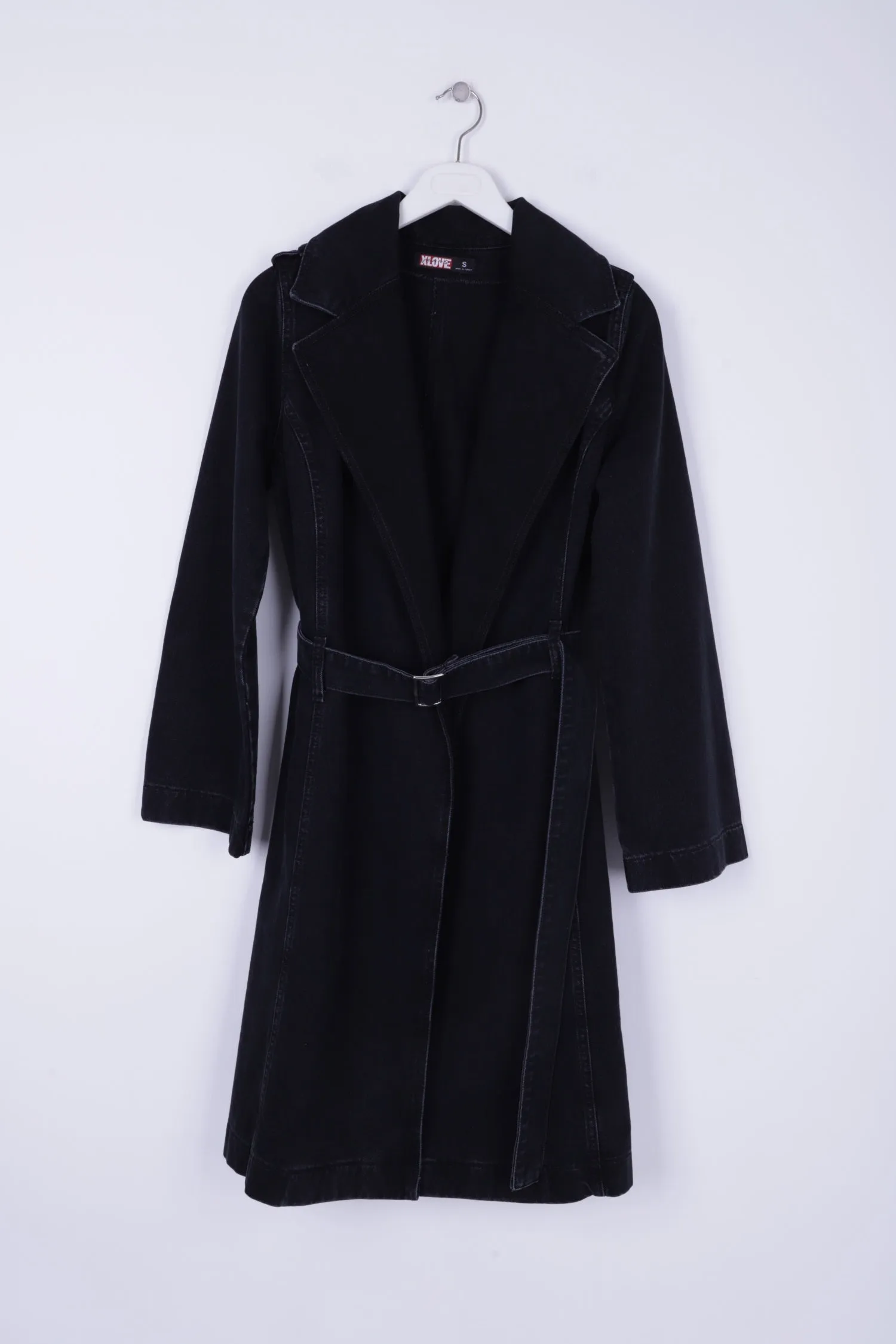 XLJ Denim Trench Coat with Denim Belt Mixed - Ocala