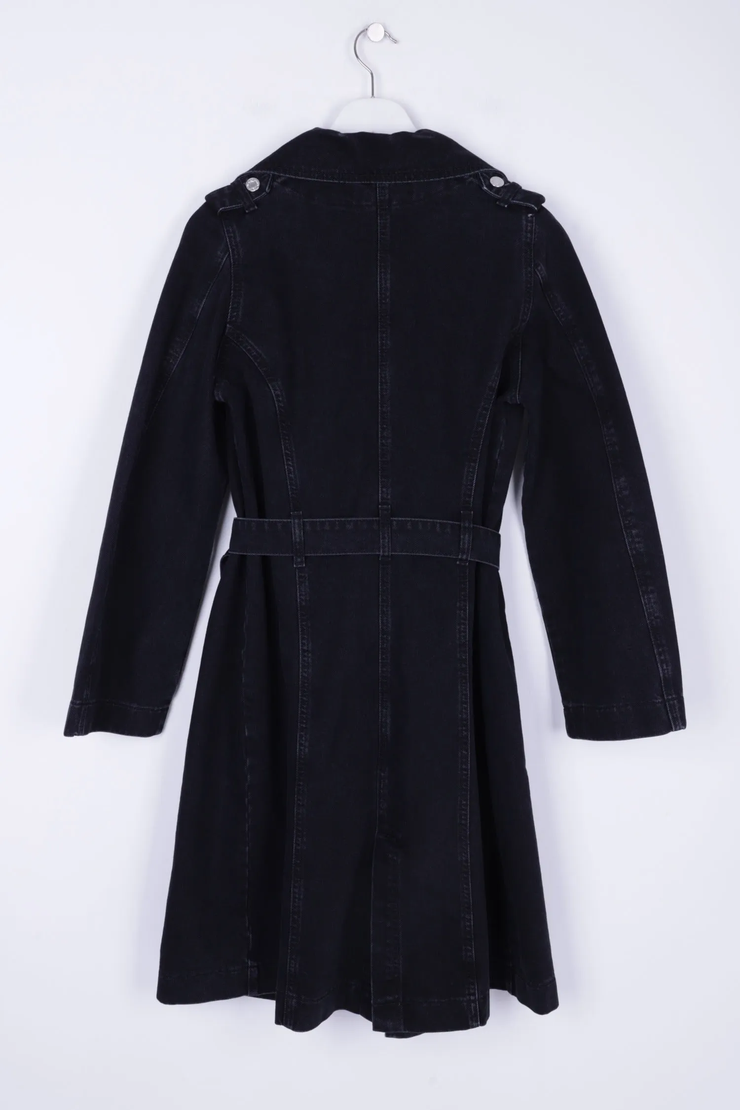 XLJ Denim Trench Coat with Denim Belt Mixed - Ocala