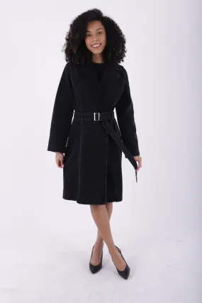 XLJ Denim Trench Coat with Denim Belt Mixed - Ocala
