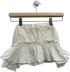 Zara White Tiered Top UK XS